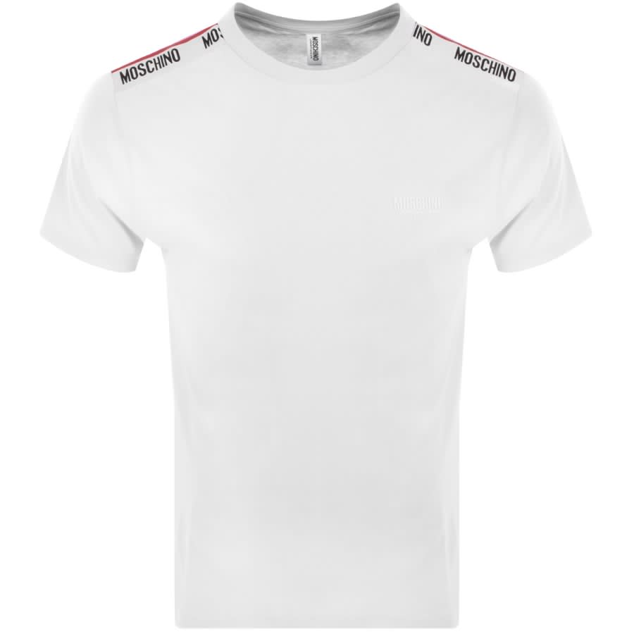 Image number 1 for Moschino Taped Logo T Shirt White