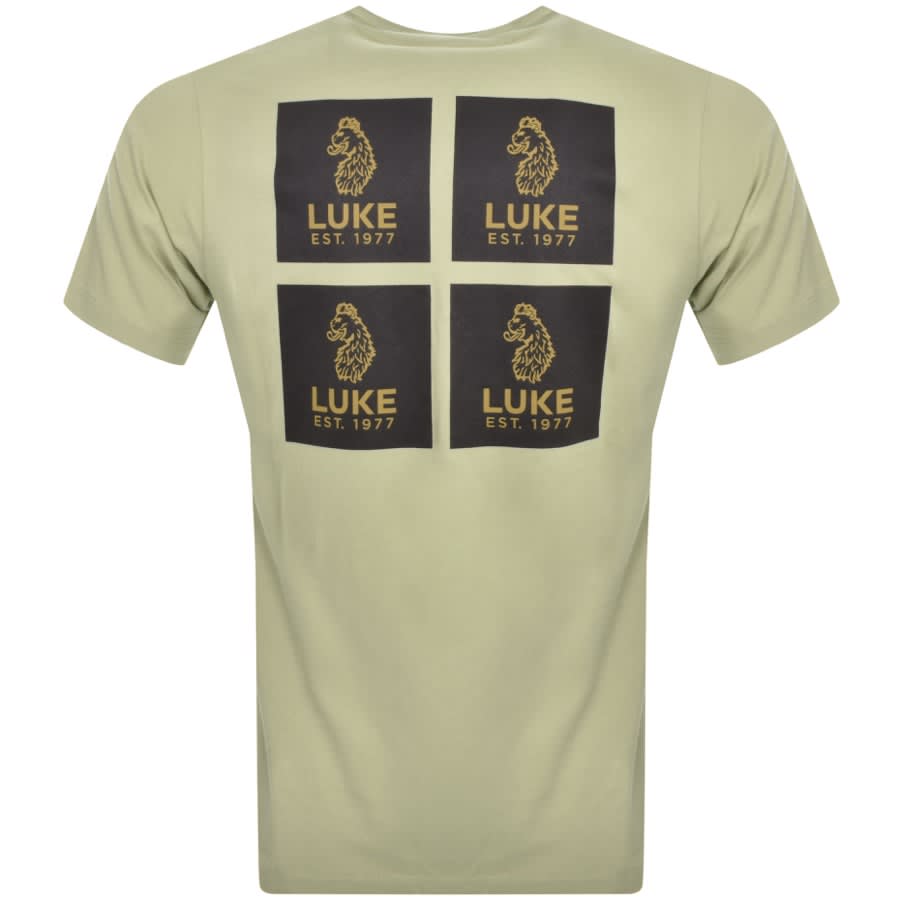 Image number 3 for Luke 1977 Back 4 Print T Shirt Green