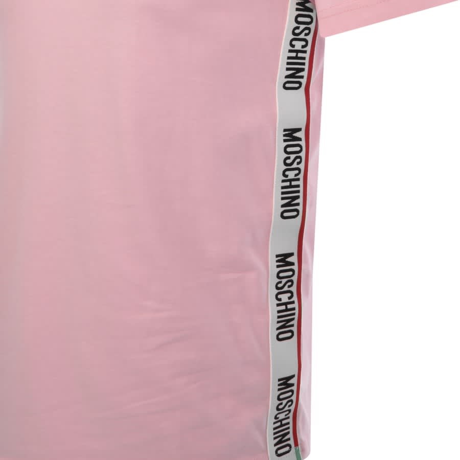 Image number 3 for Moschino Logo T Shirt Pink