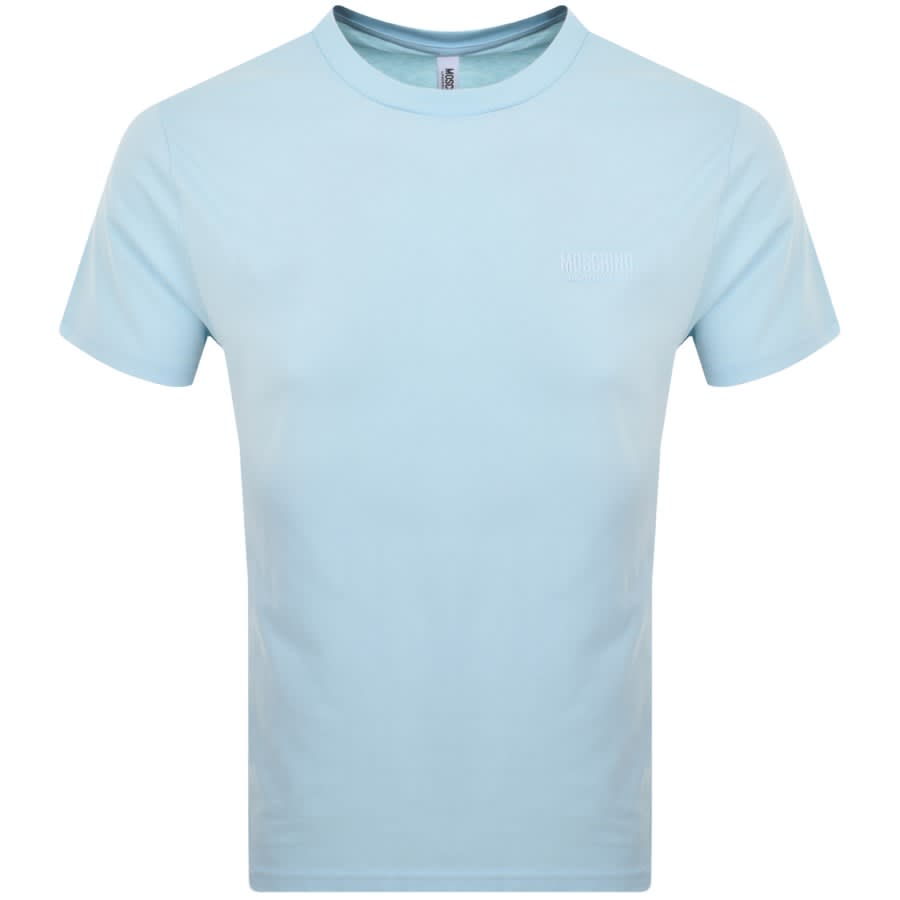 Image number 2 for Moschino Logo T Shirt Blue