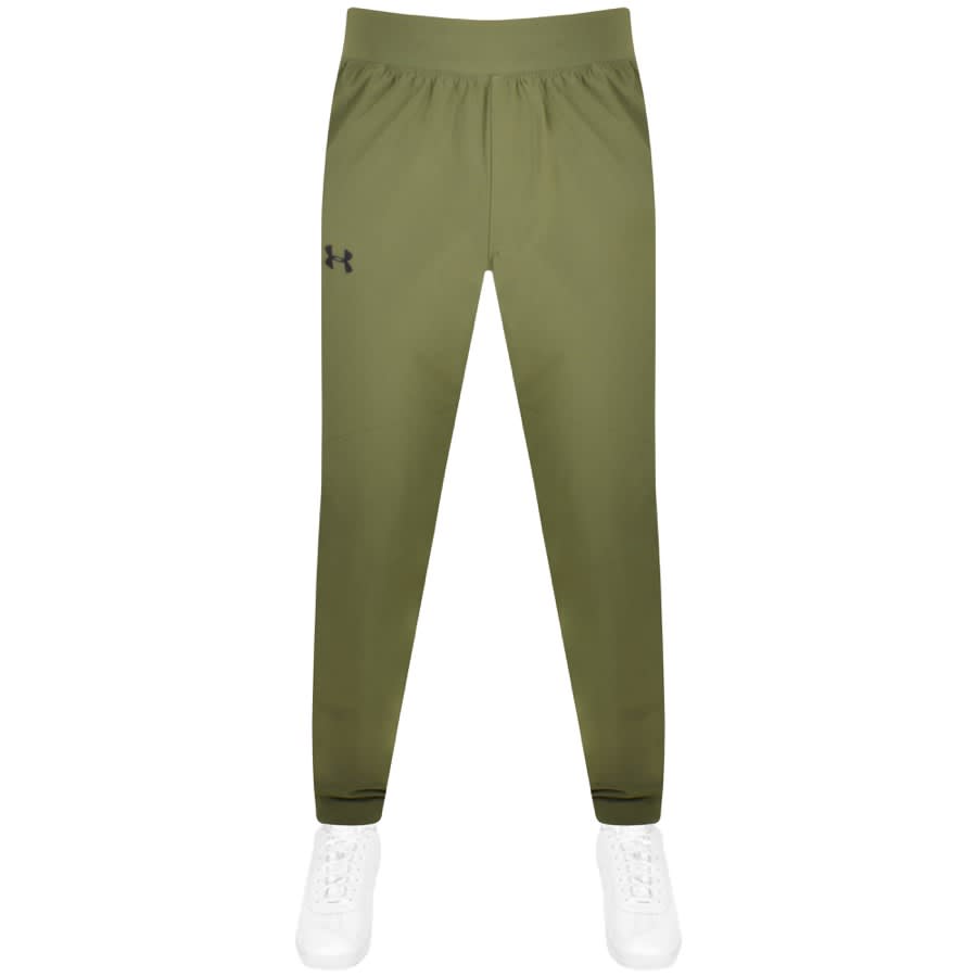 Image number 1 for Under Armour Stretch Fitted Jogging Bottoms Green