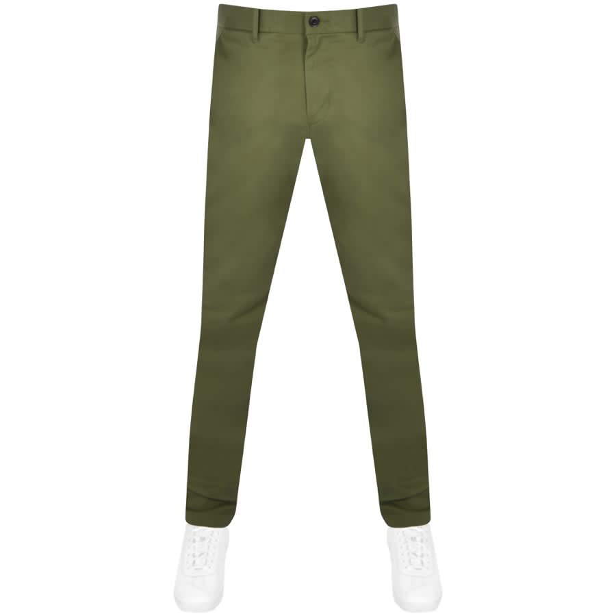 Image number 1 for Tommy Hilfiger Denton Straight Fit Chinos Green