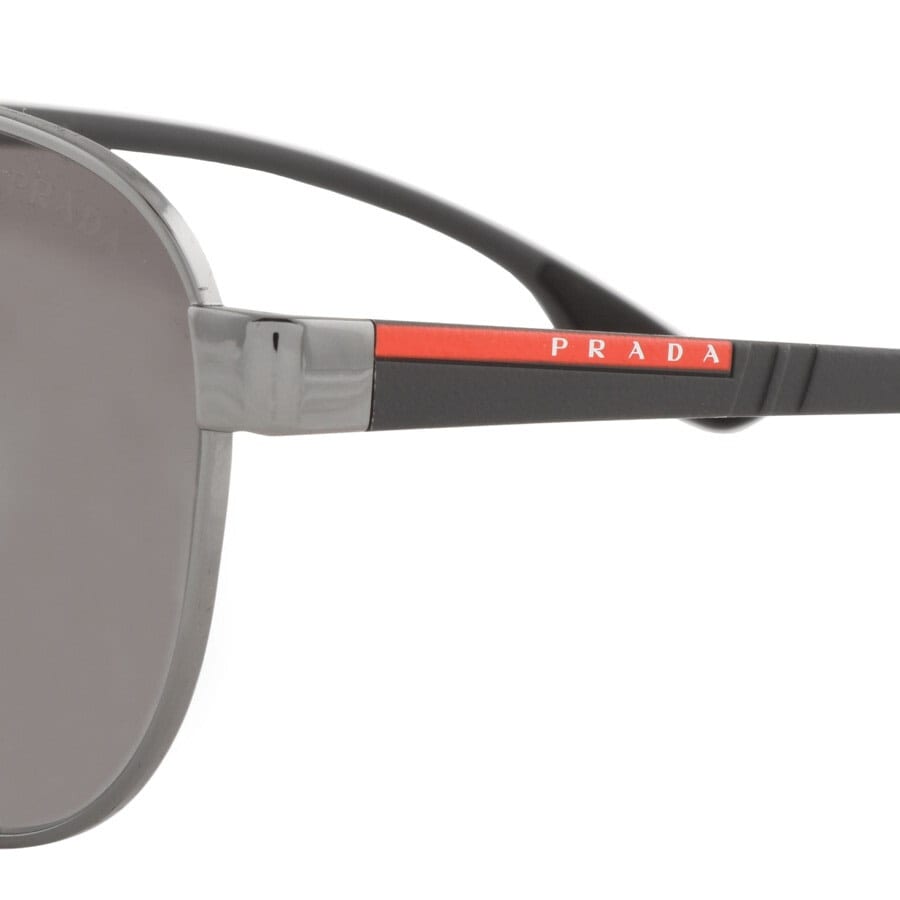 Image number 3 for Prada Linea Rossa Aviator Sunglasses Silver