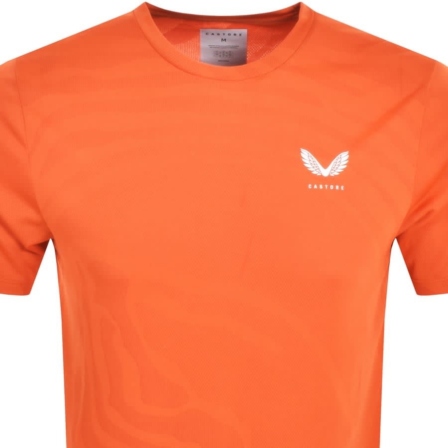 Image number 2 for Castore Core Tech T Shirt Orange