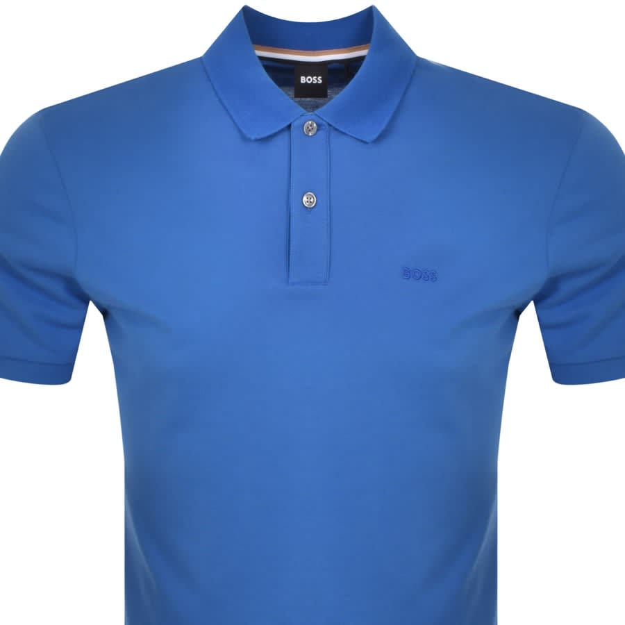 Image number 2 for BOSS Pallas Polo T Shirt Blue