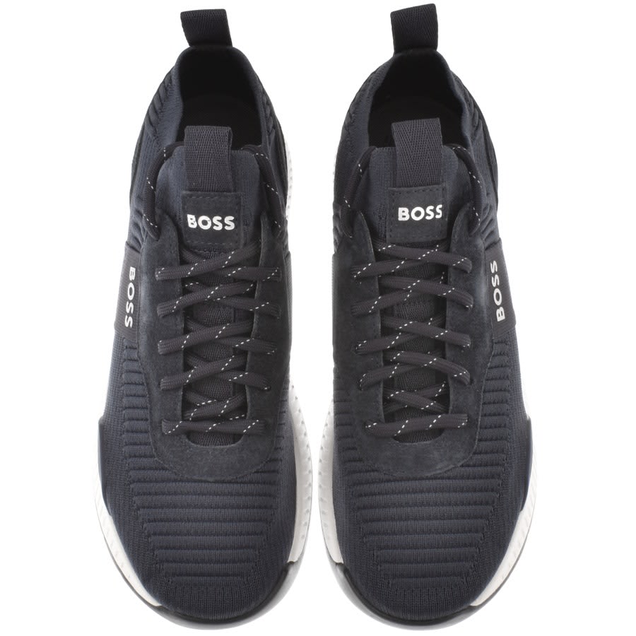 Image number 3 for BOSS Titanium Runn Trainers Navy