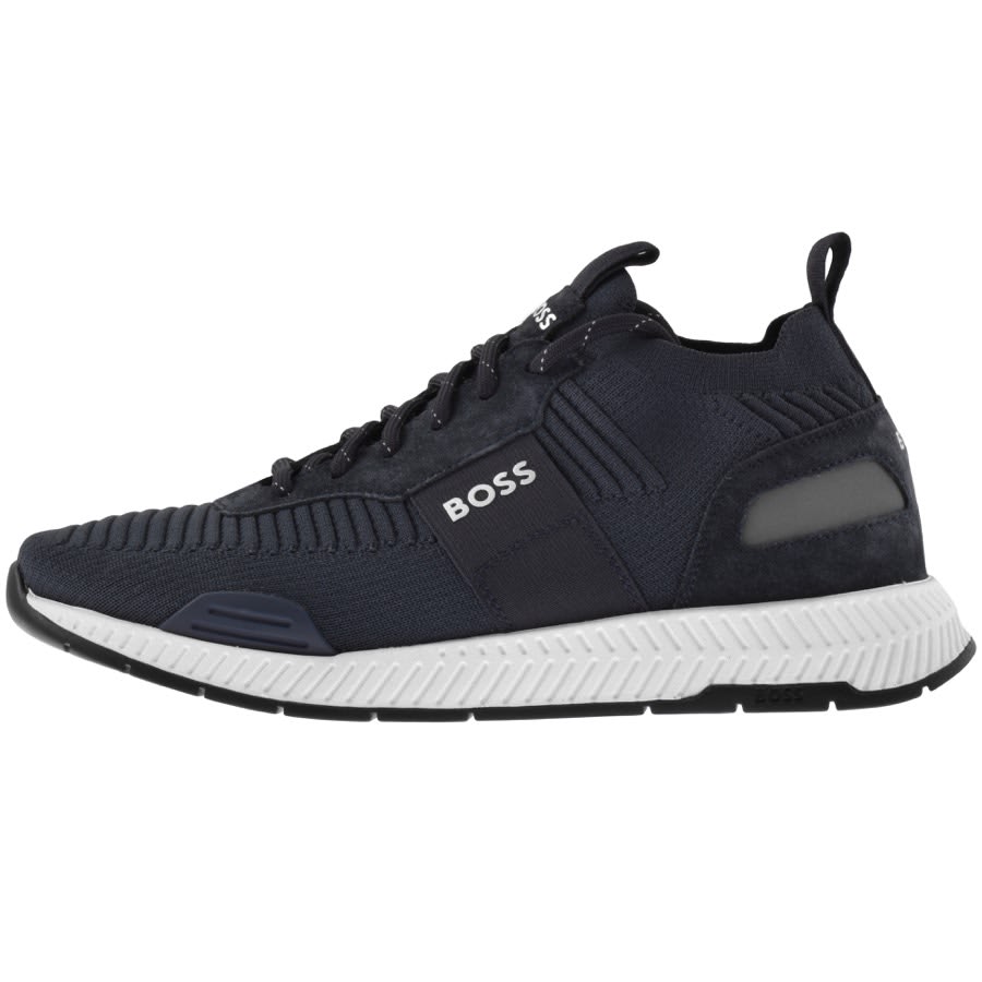 Image number 1 for BOSS Titanium Runn Trainers Navy