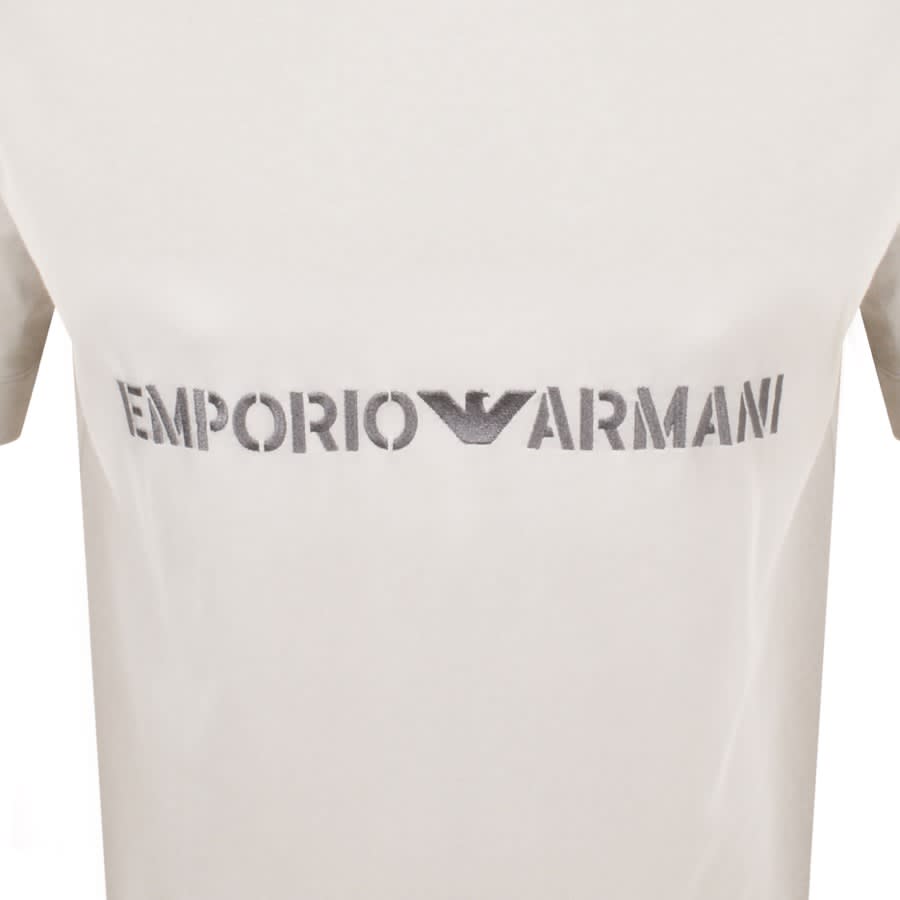 Image number 3 for Emporio Armani Logo T Shirt Cream