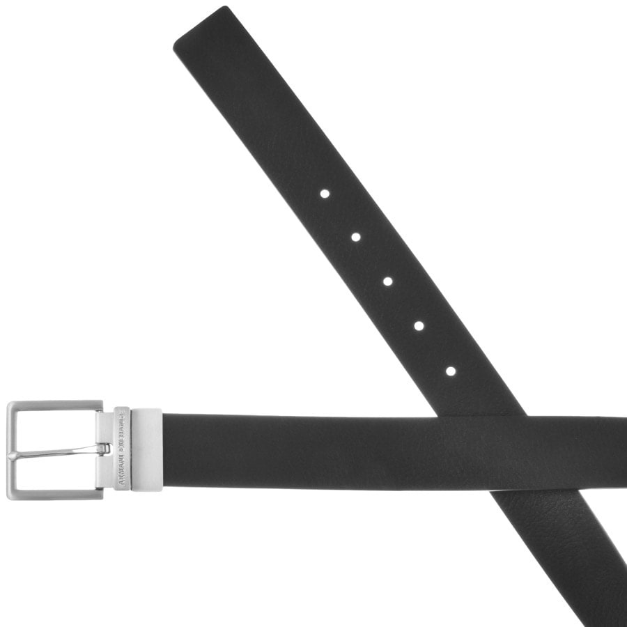 Image number 3 for Armani Exchange Reversible Belt Black