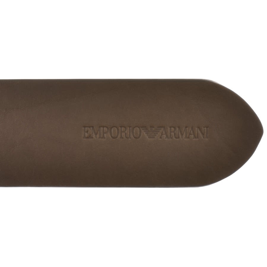 Image number 4 for Emporio Armani Leather Belt Brown