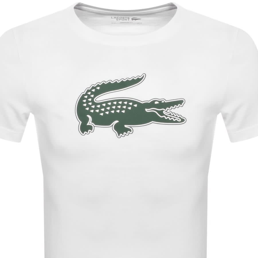 Image number 2 for Lacoste Core Performance Logo T Shirt White