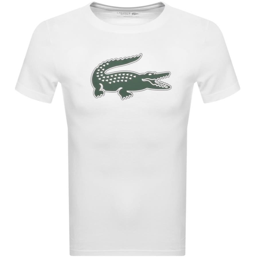 Image number 1 for Lacoste Core Performance Logo T Shirt White