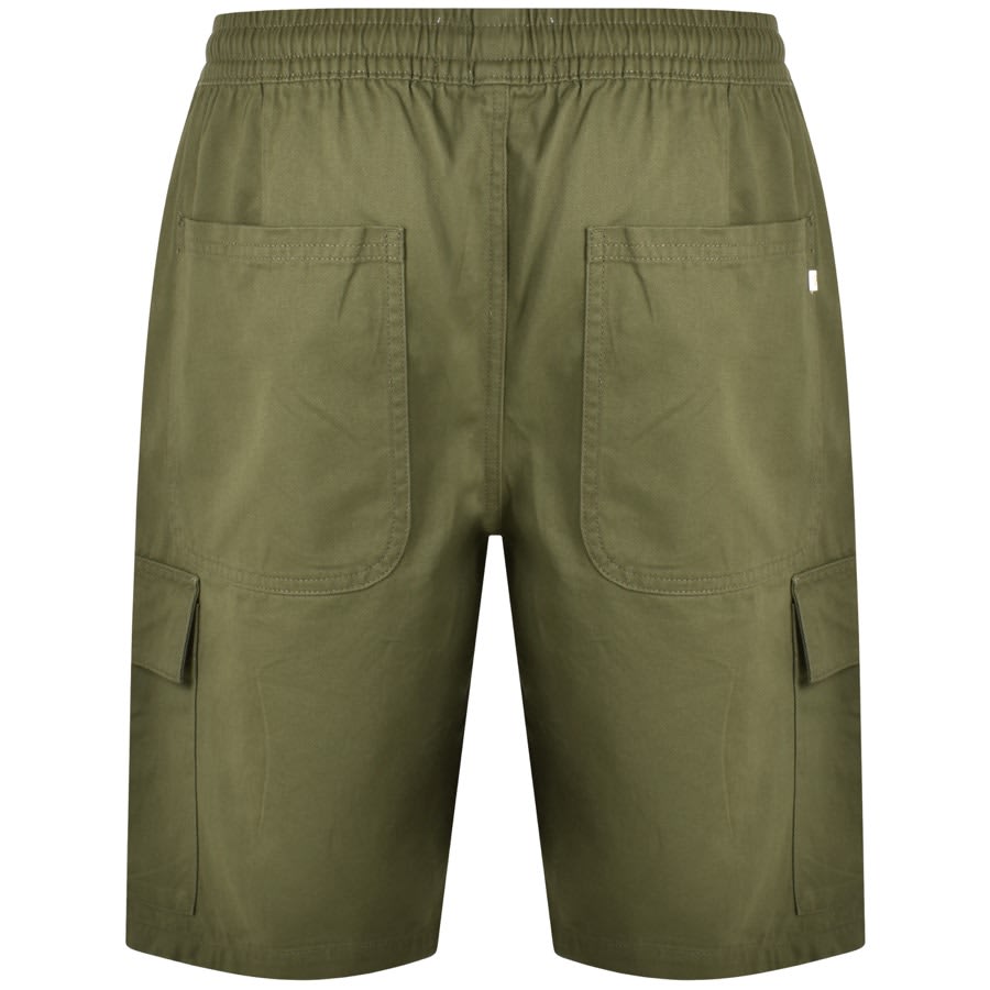 Image number 2 for Farah Vintage Mayhew Twill Cargo Shorts Green