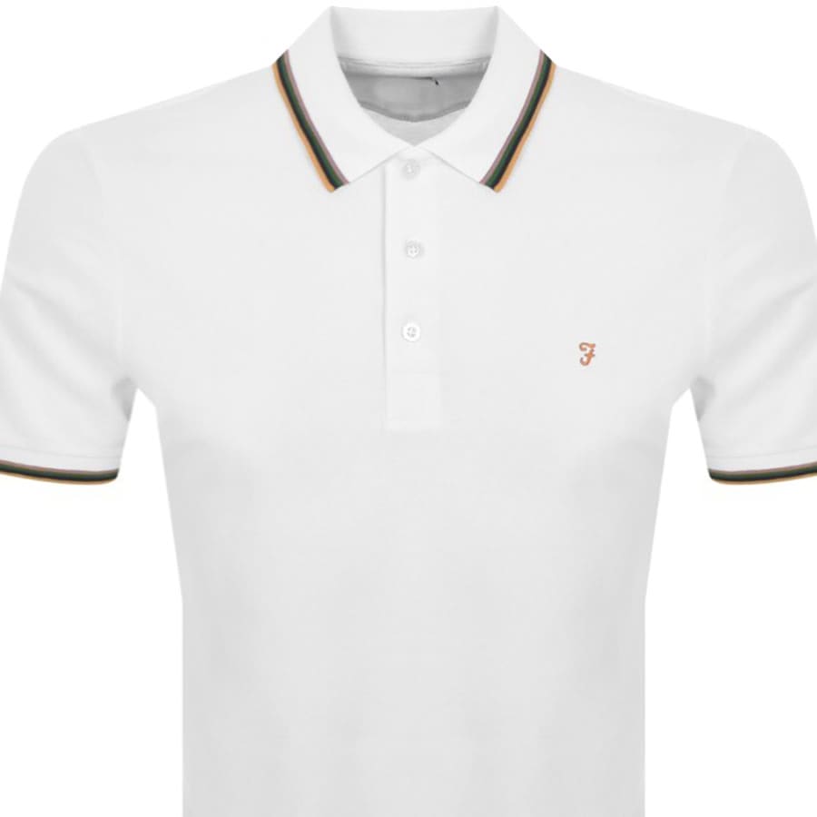 Image number 2 for Farah Vintage Alvin Polo T Shirt White