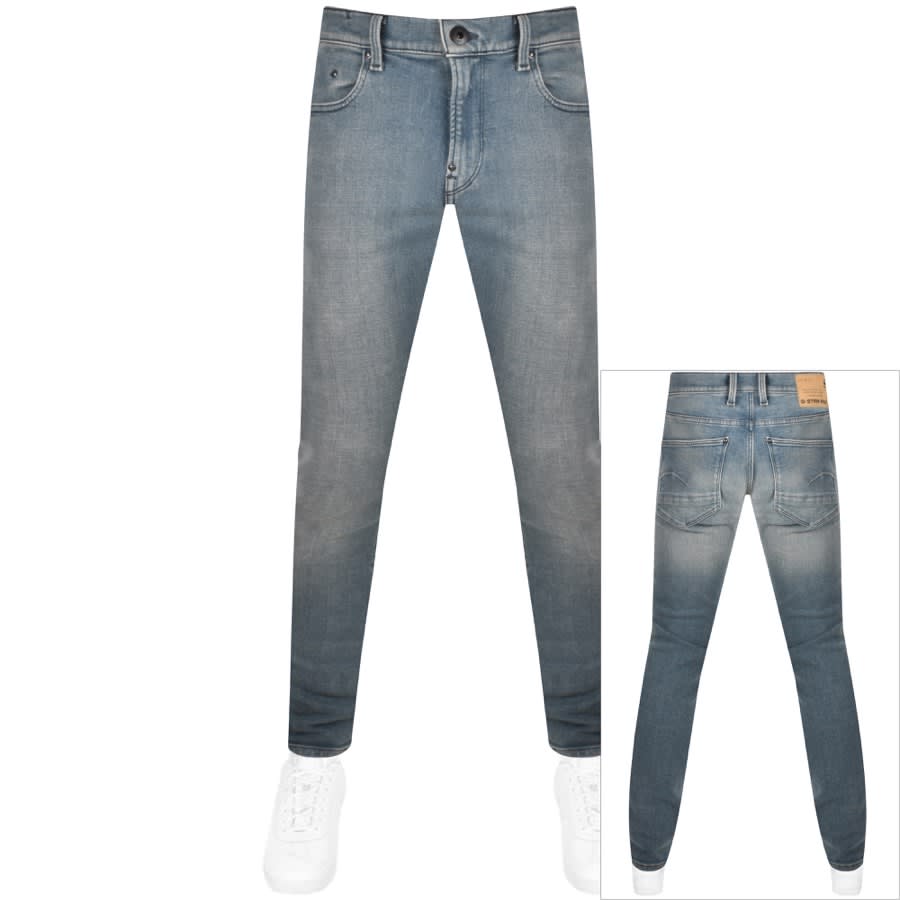 Image number 1 for G Star Raw Revend Skinny Jeans Blue