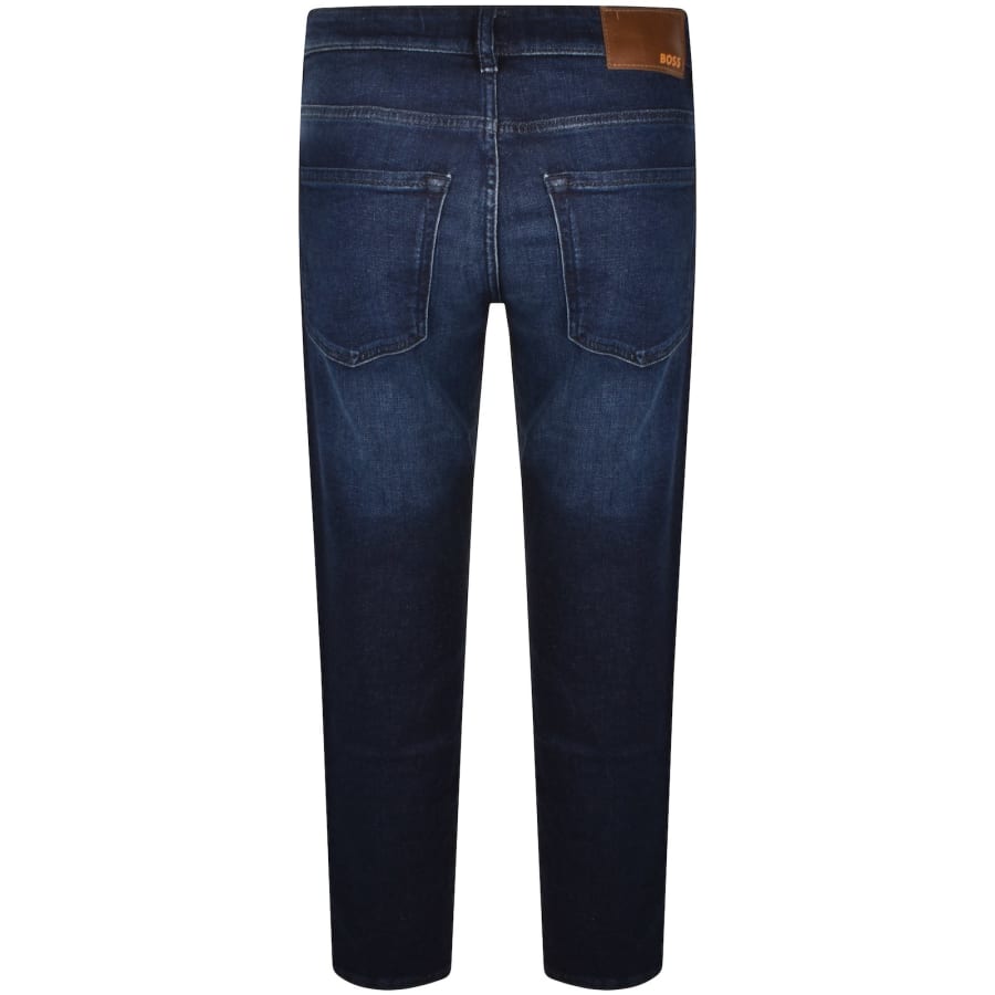 Image number 3 for BOSS Maine Regular Fit Dark Wash Jeans Blue