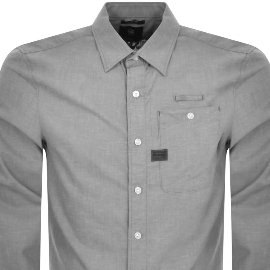 Image number 2 for G Star Raw Bristum 2.0 Long Sleeve Shirt Grey