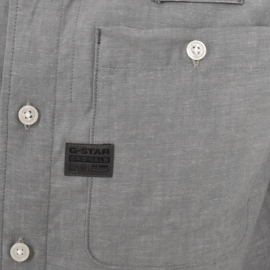 Image number 3 for G Star Raw Bristum 2.0 Long Sleeve Shirt Grey