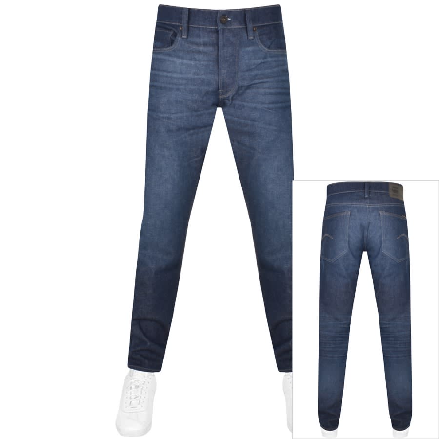 Image number 1 for G Star Raw 3301 Slim Fit Jeans Blue