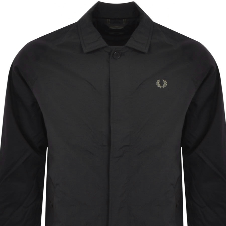 Image number 2 for Fred Perry Button Through Jacket Black
