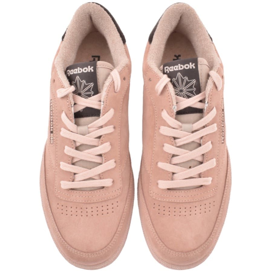 Reebok pink suede trainers store