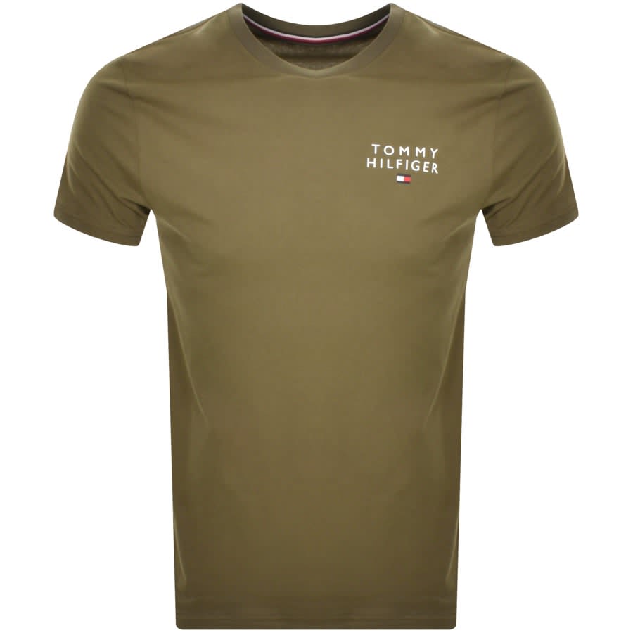 Image number 1 for Tommy Hilfiger Logo T Shirt Green