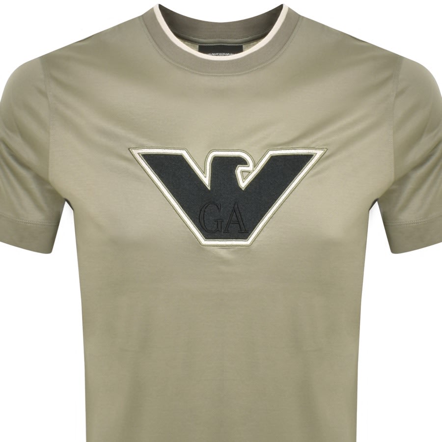 Image number 2 for Emporio Armani Eagle Logo T Shirt Green
