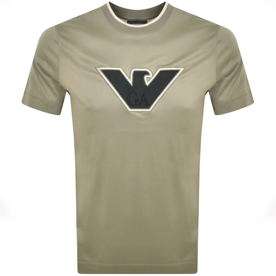 Image number 1 for Emporio Armani Eagle Logo T Shirt Green