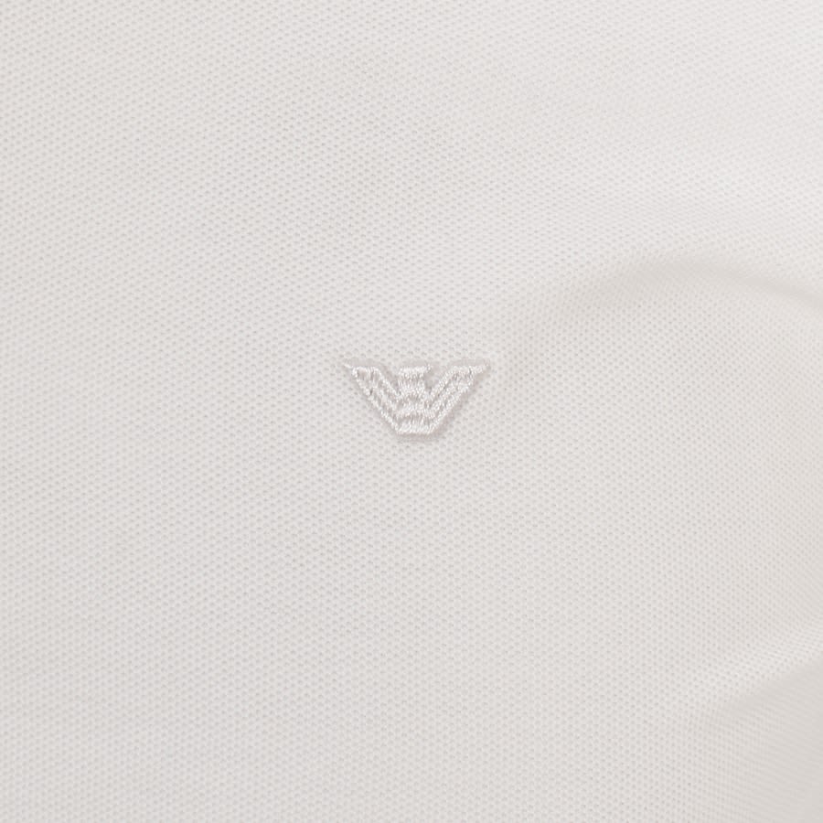 Image number 3 for Emporio Armani Short Sleeved Polo T Shirt White