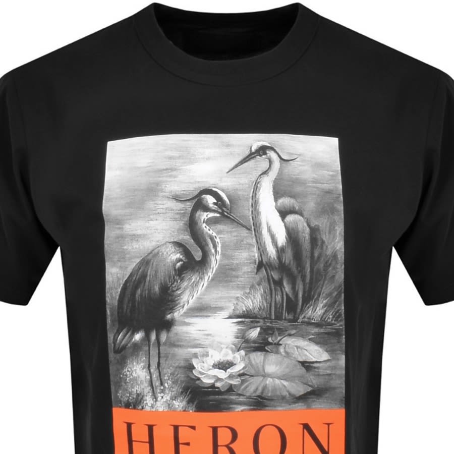 Image number 2 for Heron Preston Heron Logo T Shirt Black
