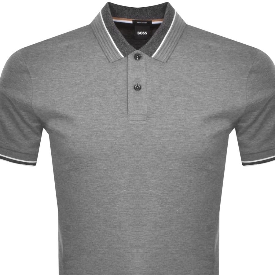 Image number 2 for BOSS Parlay 200 Polo T Shirt Grey