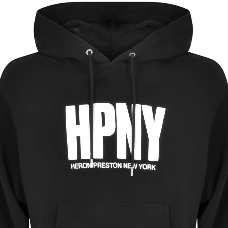 Image number 2 for Heron Preston HPNY Logo Hoodie Black