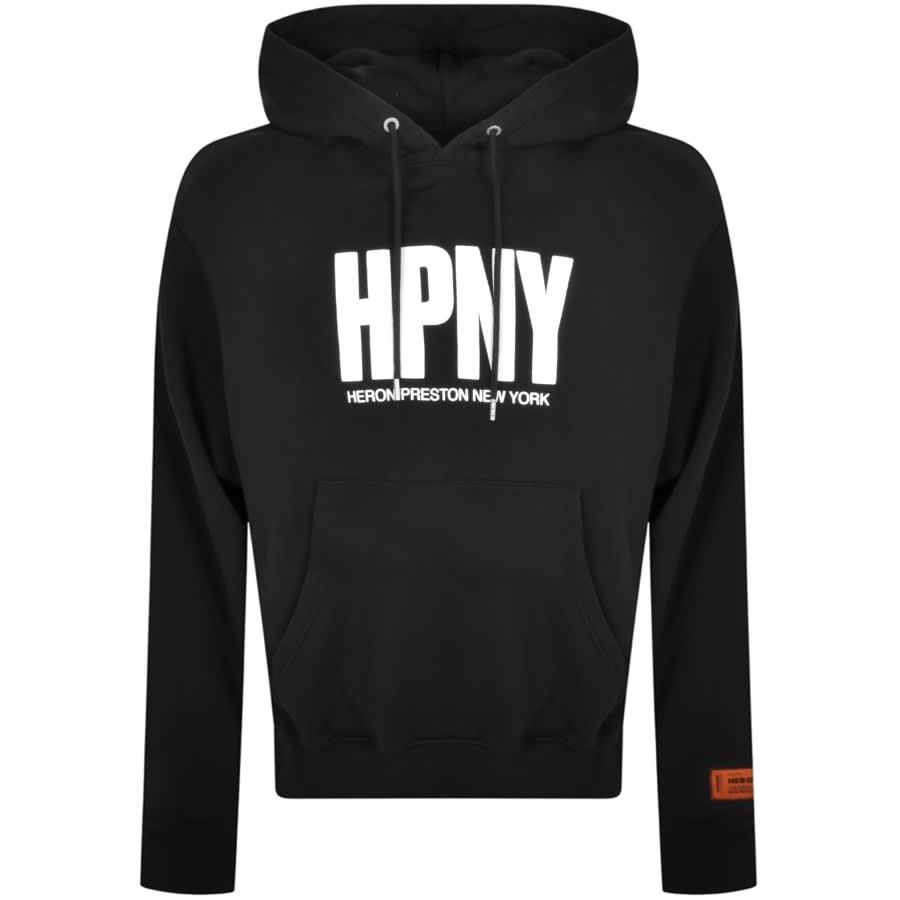 Image number 1 for Heron Preston HPNY Logo Hoodie Black