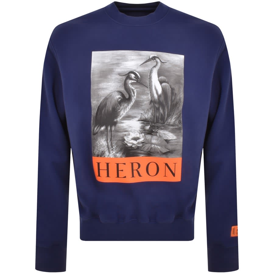 Image number 1 for Heron Preston Heron Sweatshirt Navy