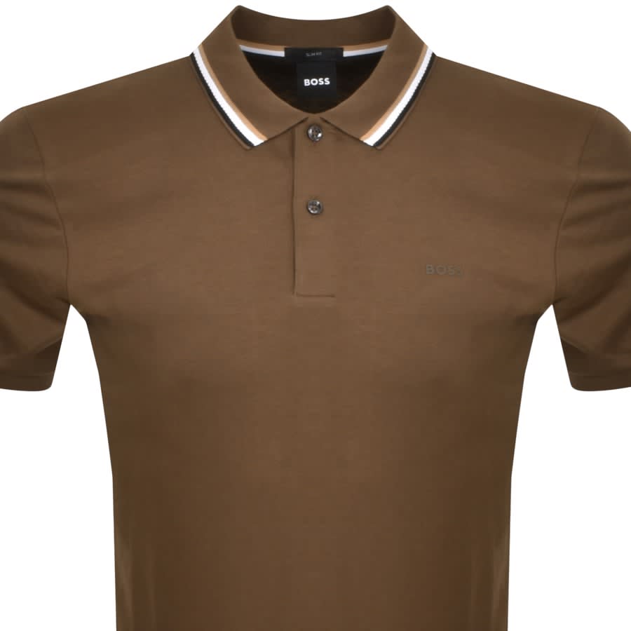 Image number 2 for BOSS Penrose 38 Polo T Shirt Khaki
