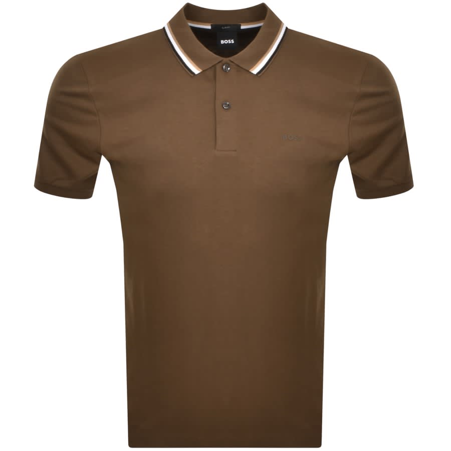 Image number 1 for BOSS Penrose 38 Polo T Shirt Khaki