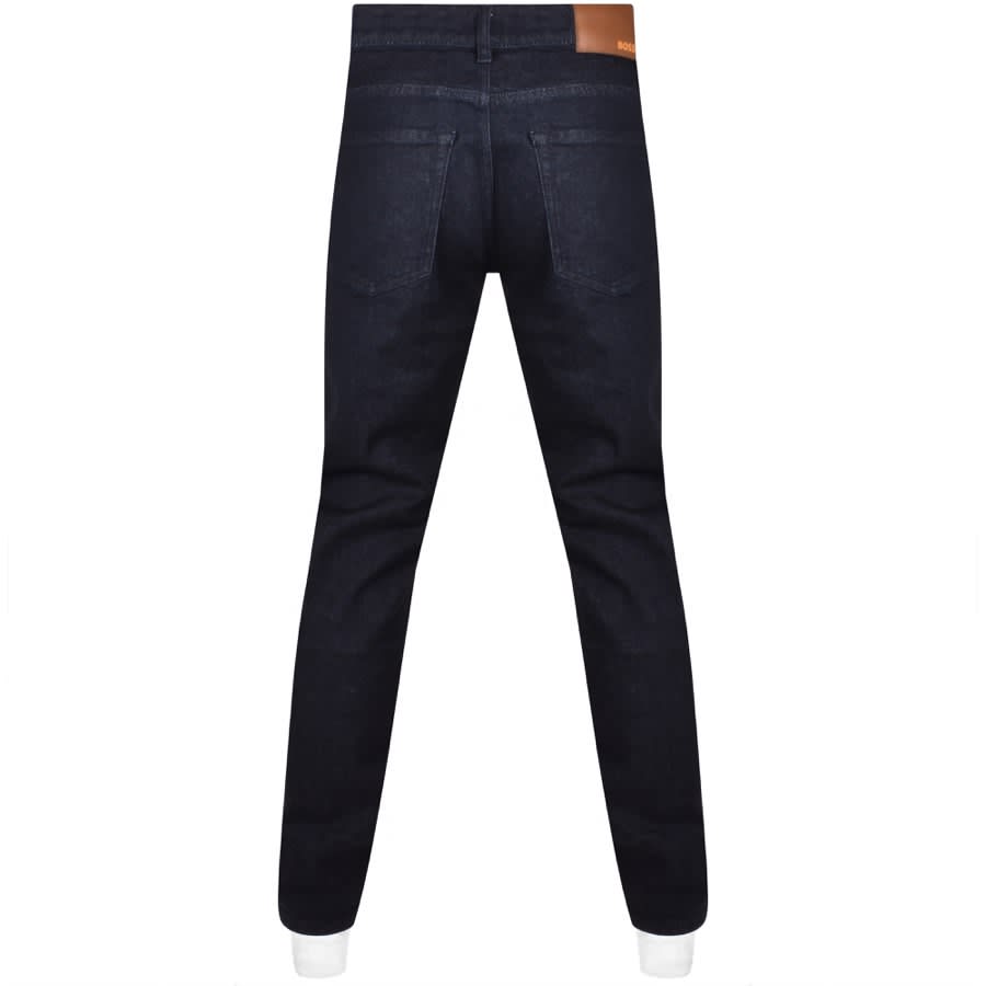 Image number 2 for BOSS Maine Regular Fit Dark Wash Jeans Navy