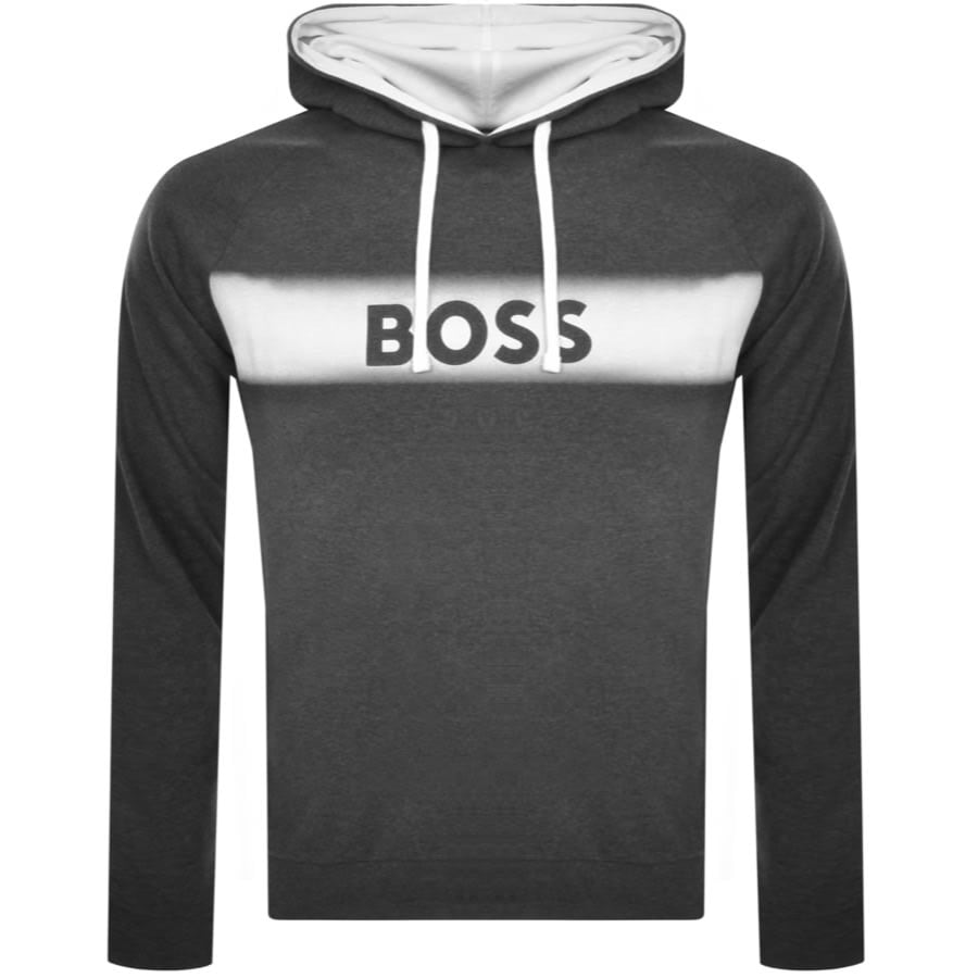 BOSS Lounge Authentic Hoodie Grey Mainline Menswear Australia