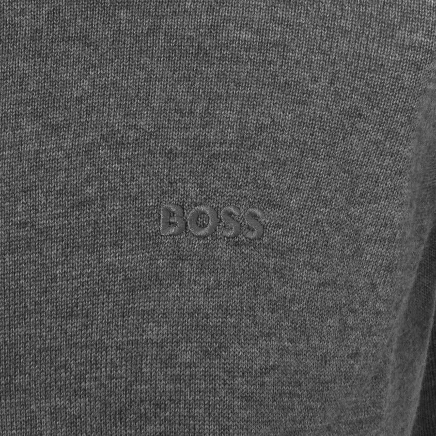 Image number 3 for BOSS Botto L Knit Jumper Grey