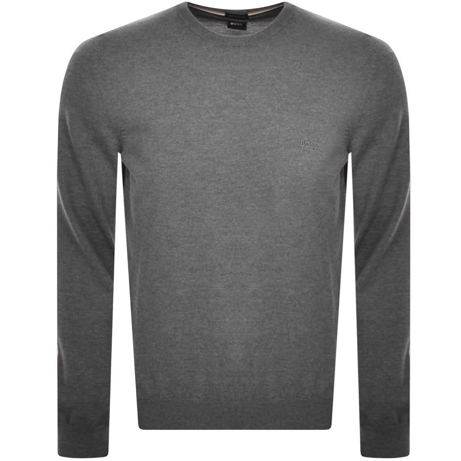 Image number 1 for BOSS Botto L Knit Jumper Grey