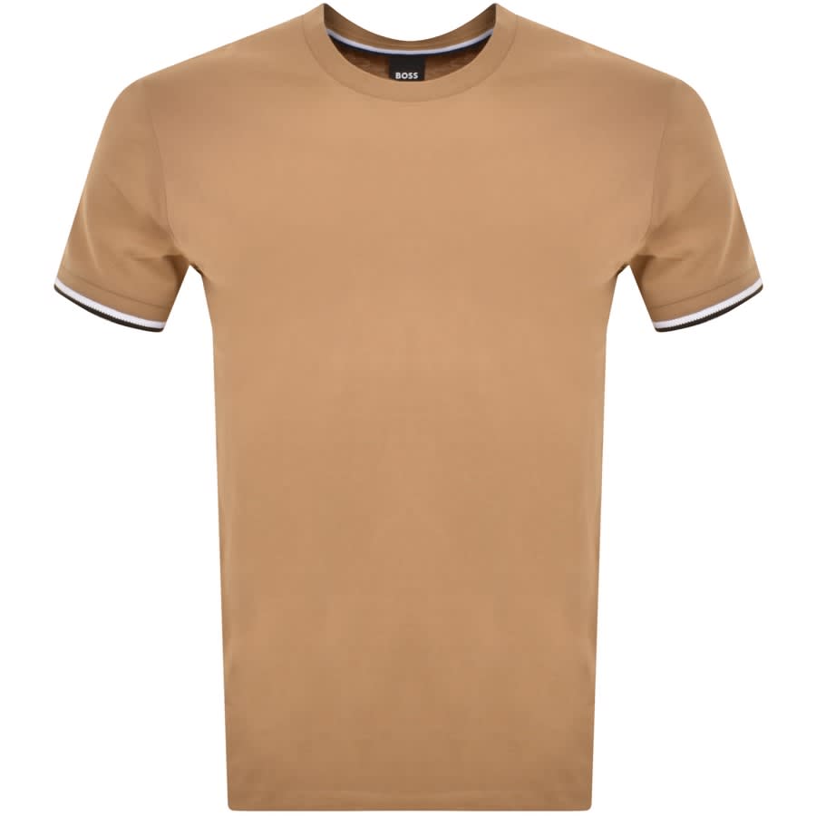 Image number 1 for BOSS Thompson 04 Jersey T Shirt Beige