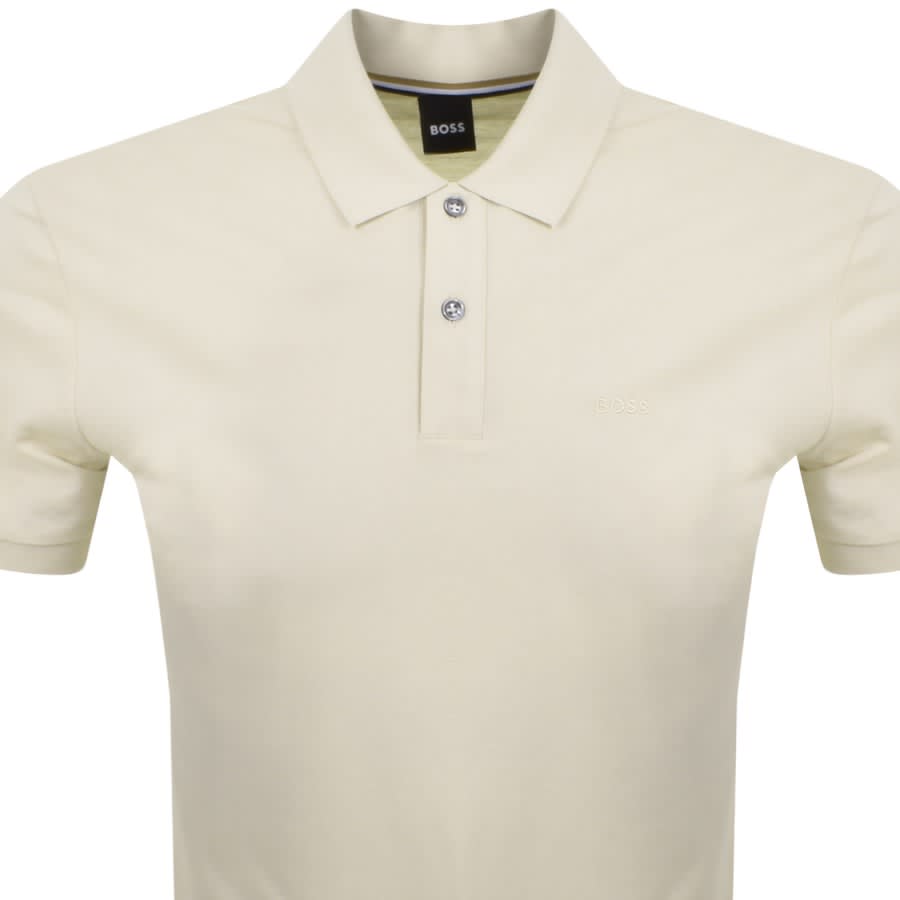 Image number 2 for BOSS Pallas Polo T Shirt Cream