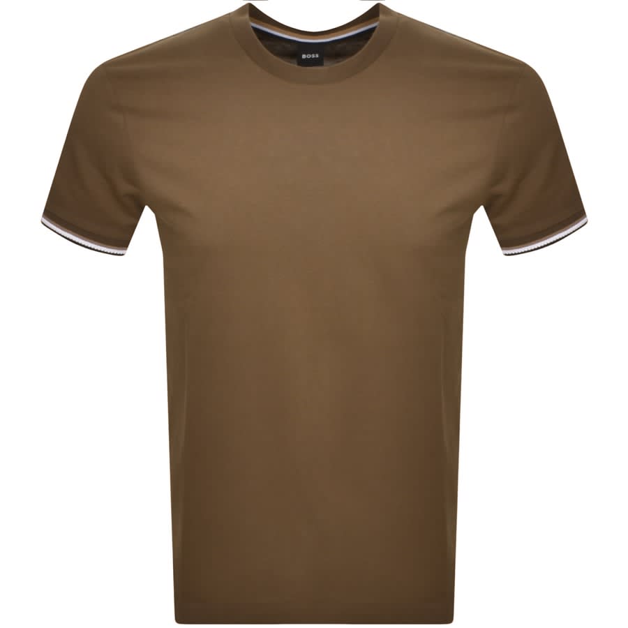 Image number 1 for BOSS Thompson 04 Jersey T Shirt Khaki