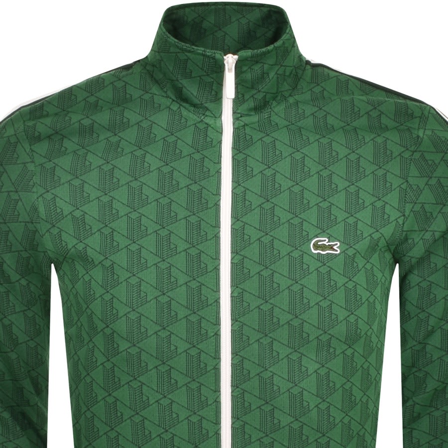 Image number 2 for Lacoste Full Zip Sweatshirt Green