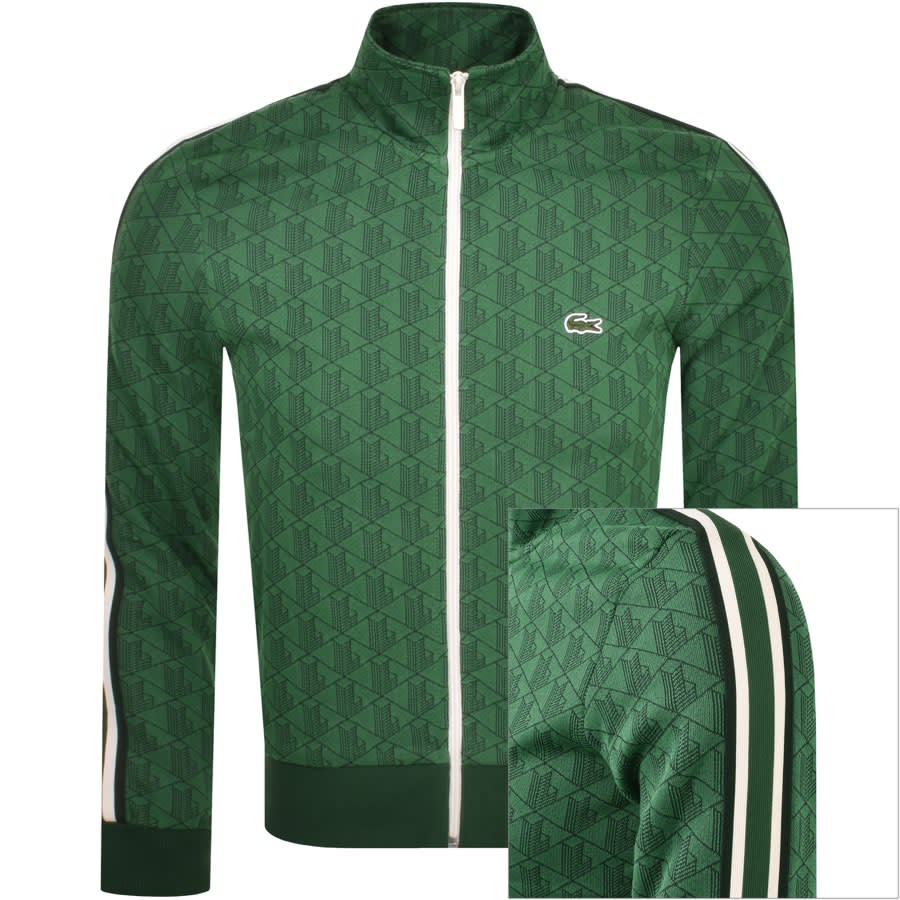 Image number 1 for Lacoste Full Zip Sweatshirt Green