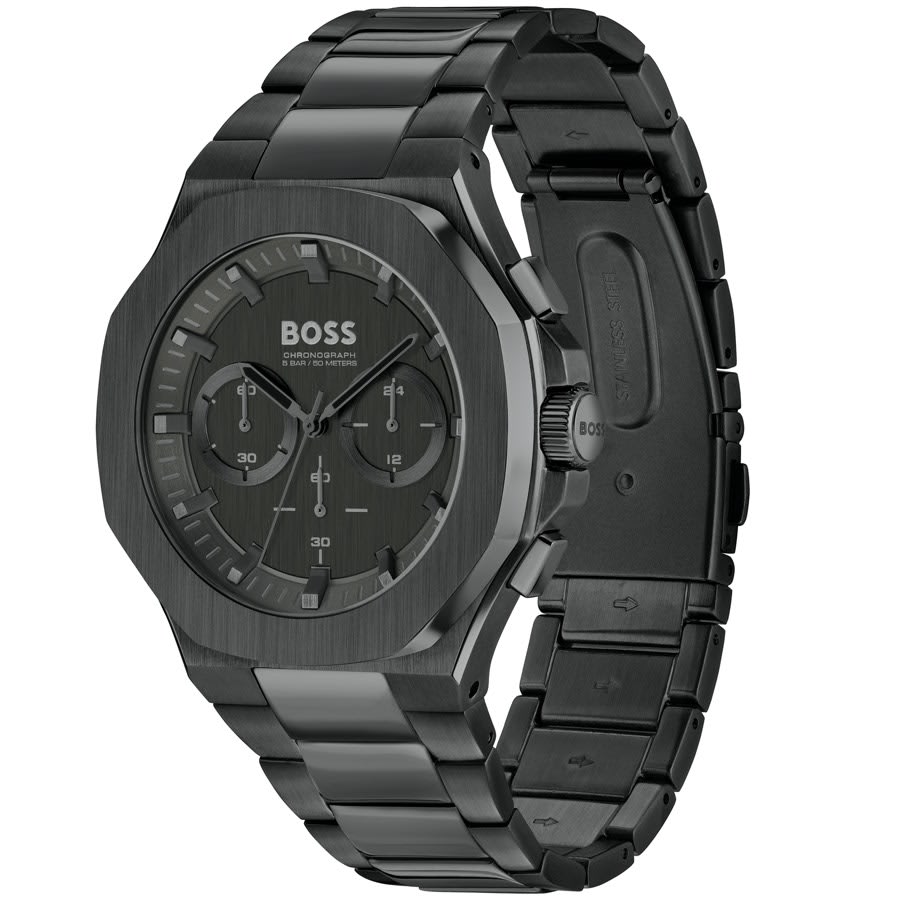 Image number 2 for BOSS 1514088 Taper Watch Black