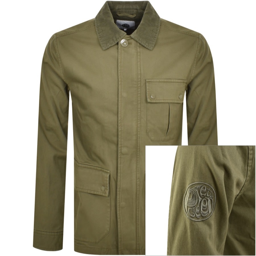 Image number 1 for Pretty Green Acquiesce Field Jacket Green