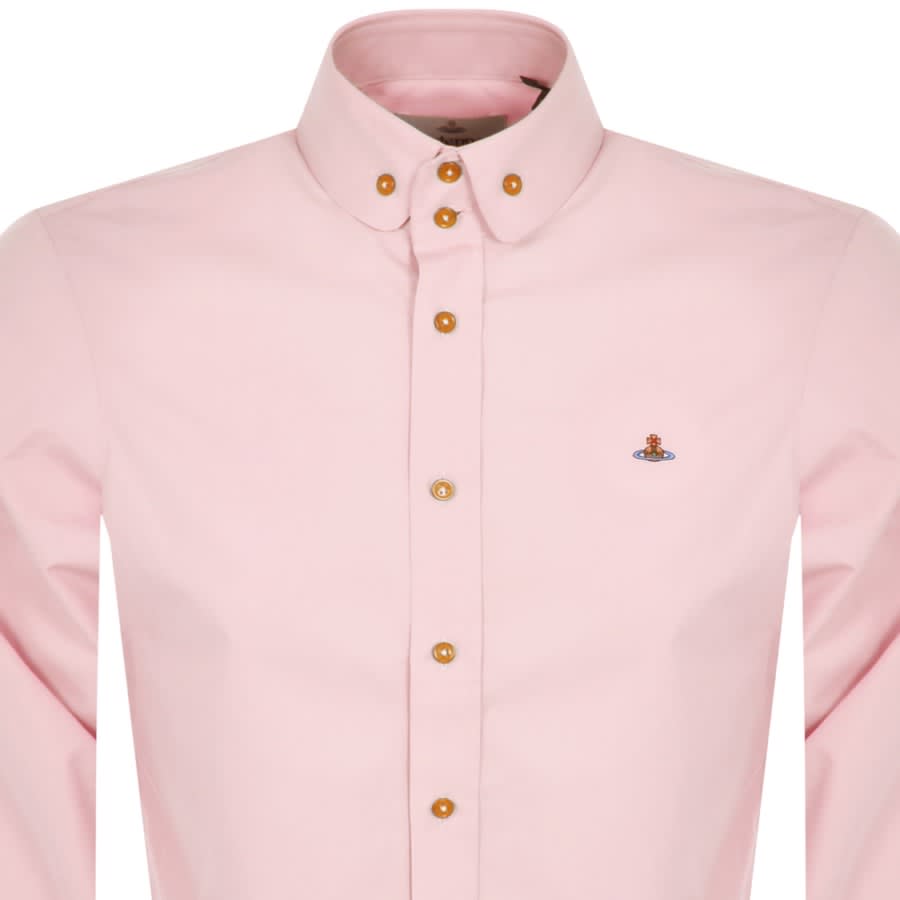 Image number 2 for Vivienne Westwood Krall Long Sleeved Shirt Pink