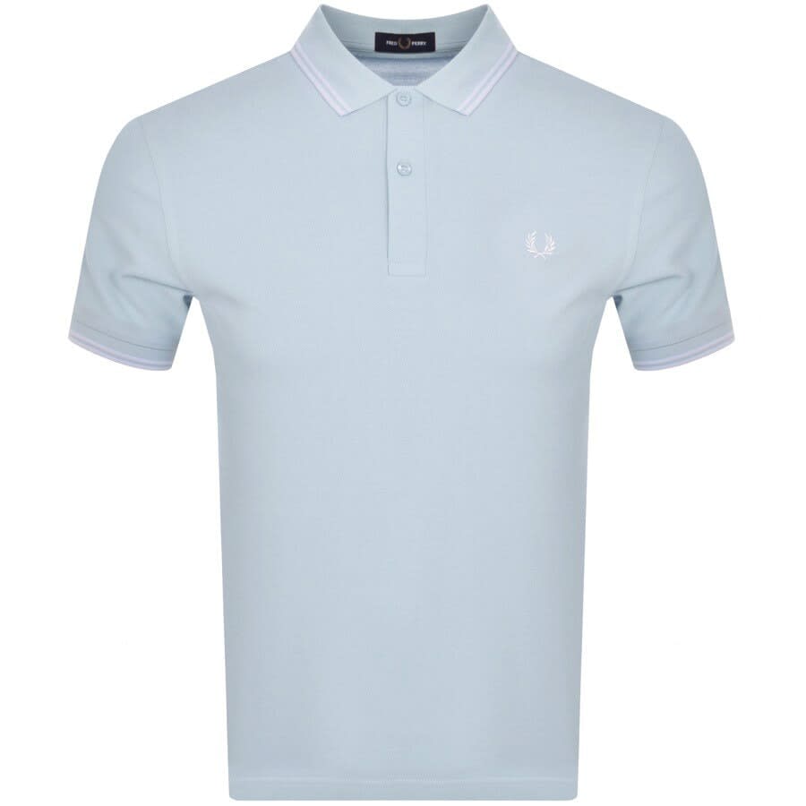 Image number 1 for Fred Perry Twin Tipped Polo T Shirt Blue