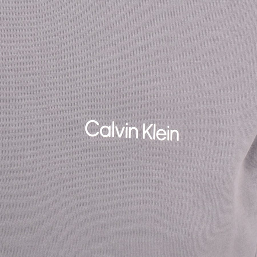Image number 3 for Calvin Klein Micro Logo Repreve Hoodie Lilac